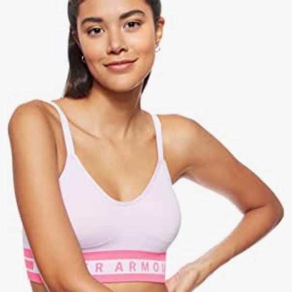 Under Armour Seamless Longline Sports Bra Lavendar